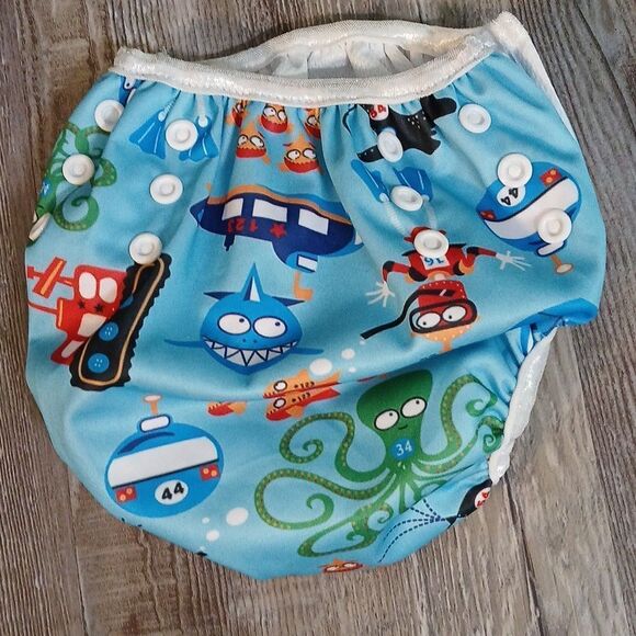 Adjustable Reusable Baby Swim Diapers Sz Small NWOT pack of 3 - Picture 7 of 12